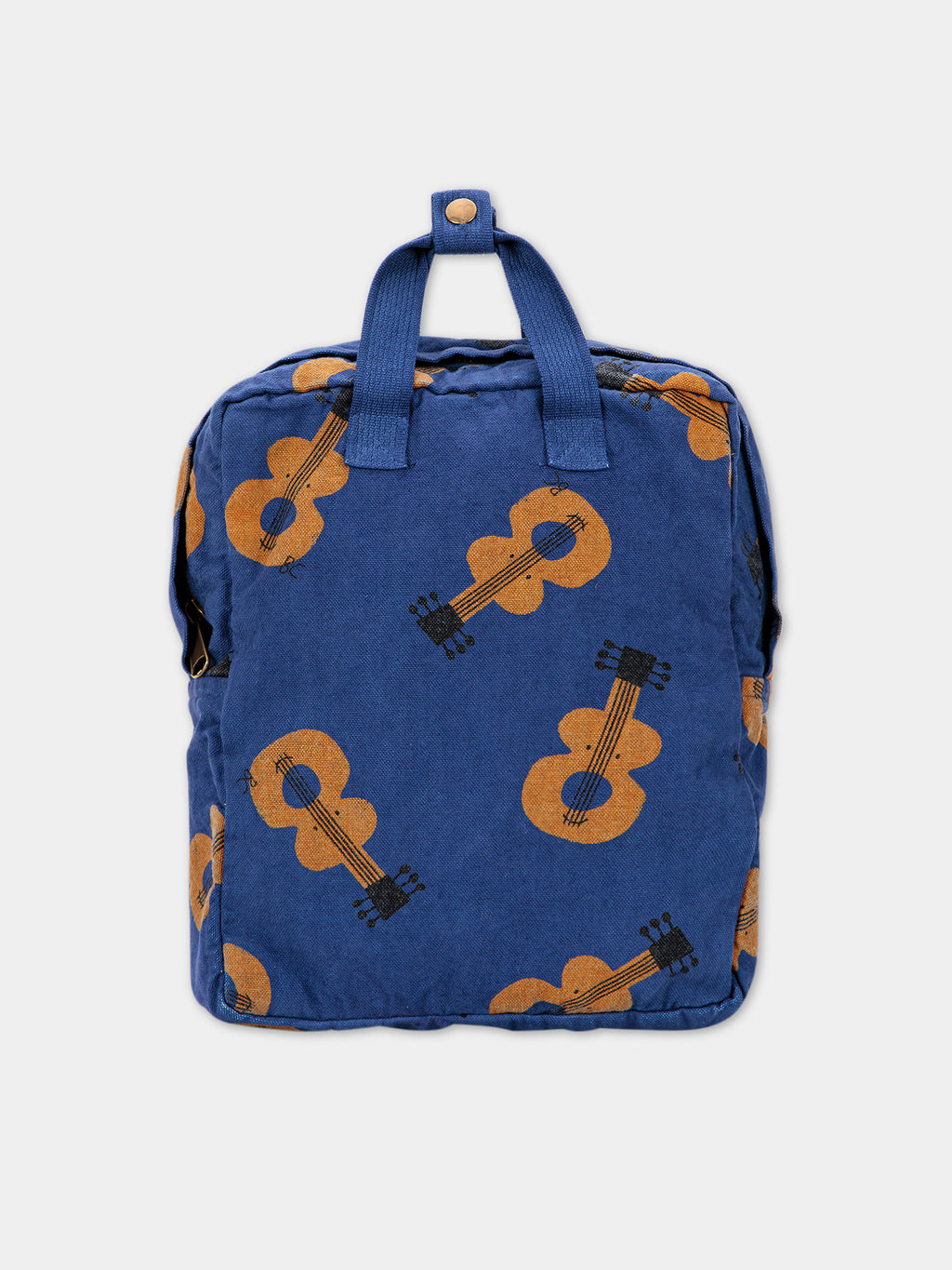 Blue backpack with violins for kids